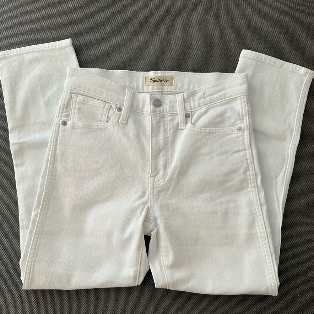 Madewell Stovepipe Jeans in Pure White